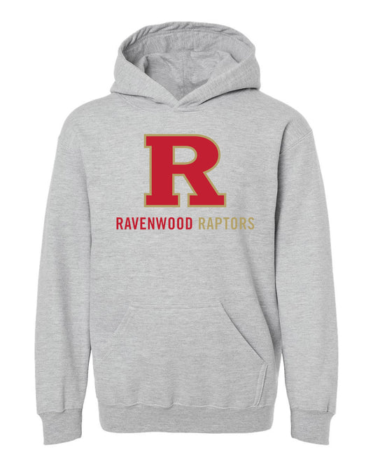 YOUTH R Ravenwood Raptors Gildan Hooded Sweatshirt